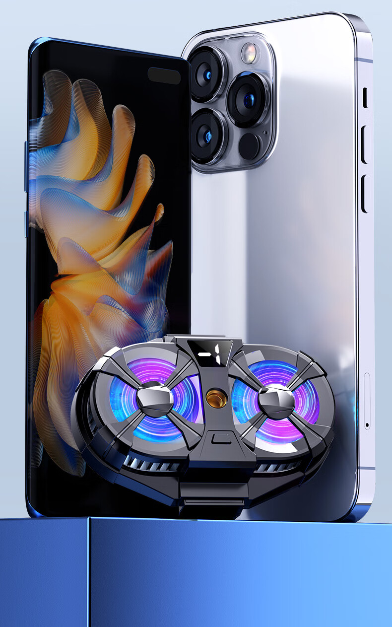 Maitai Dual-Core Cooling, Phone Cooler, Live Streaming Dedicated, Gaming E-Sports, Metal Stand, RGB, Three Temperature Settings, Suitable for Apple Black Shark, Water-Cooled Cooling 6