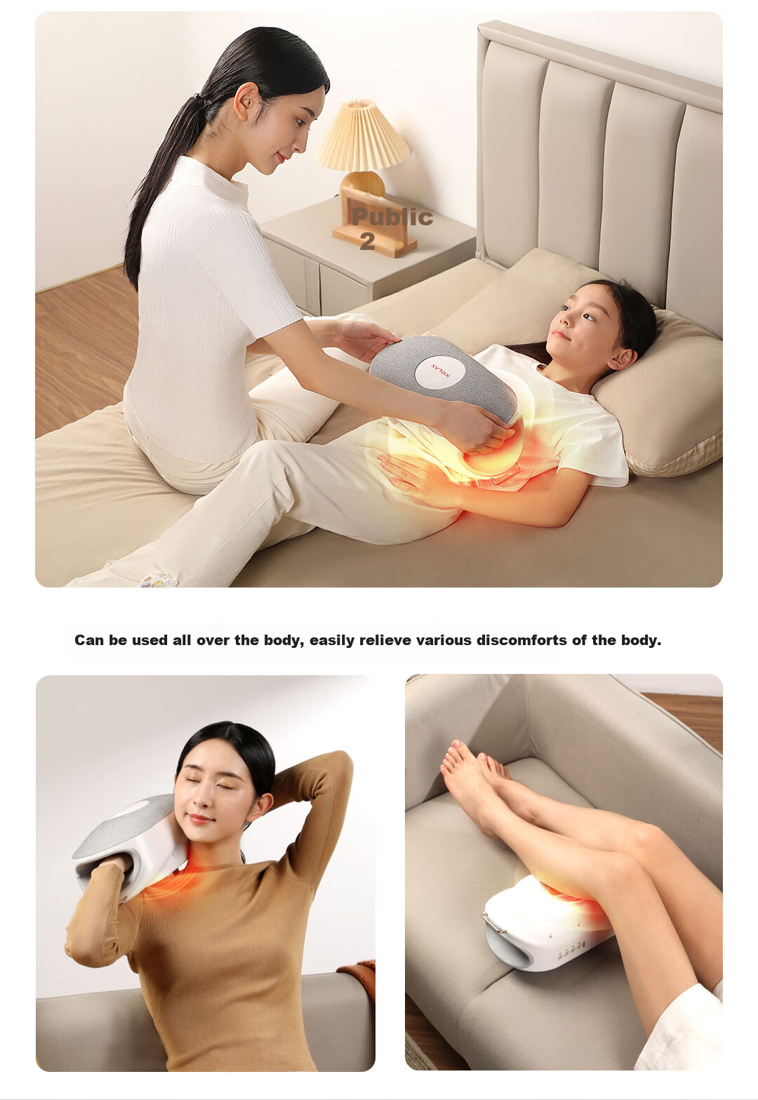 KCOTSON Graphene Multifunctional Hand And Abdomen Massager, Hand Care Massage Device, Electric Heated Warm Birthday Gift, New Year Present for Girlfriend, Valentine's Day Gift for Me 25
