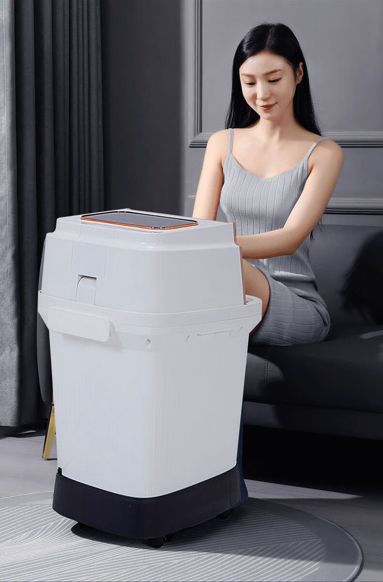 AUX Foot Bath Bucket, Home Use Soaking Tub for Pedicure And Massage, Electric Heating Upgraded Over-Knee Deep Bucket, Mid-Autumn Festival Gift 4