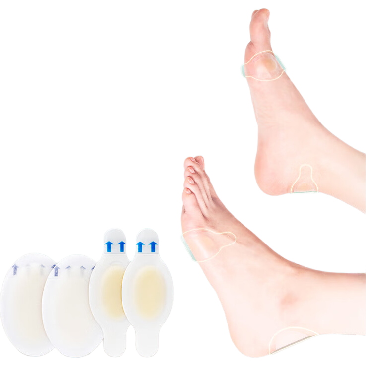 Maigao Le 6-Pack Invisible Gel Blister Pads for Women, Anti-Friction Transparent Heel Stickers, Crescent-Shaped Sole Pads