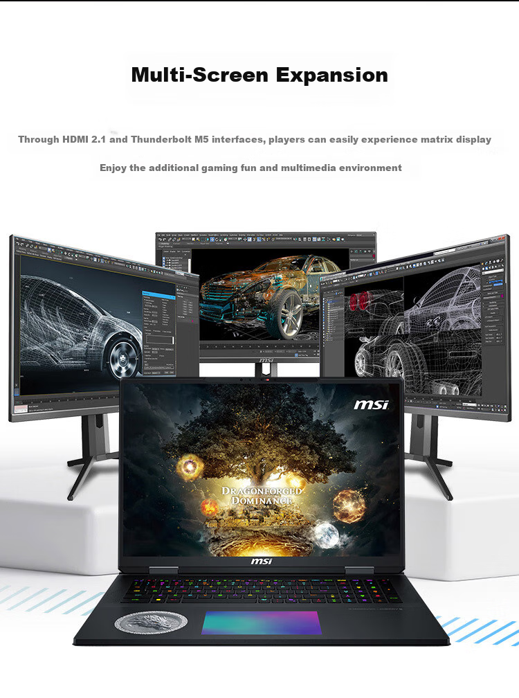 MSI Titan 18 Ultra Dragon Soul Limited Edition 2026 18-inch Gaming Laptop (U9 290HX Plus RTX 5090 96GB 4TB 4K/240Hz) 8