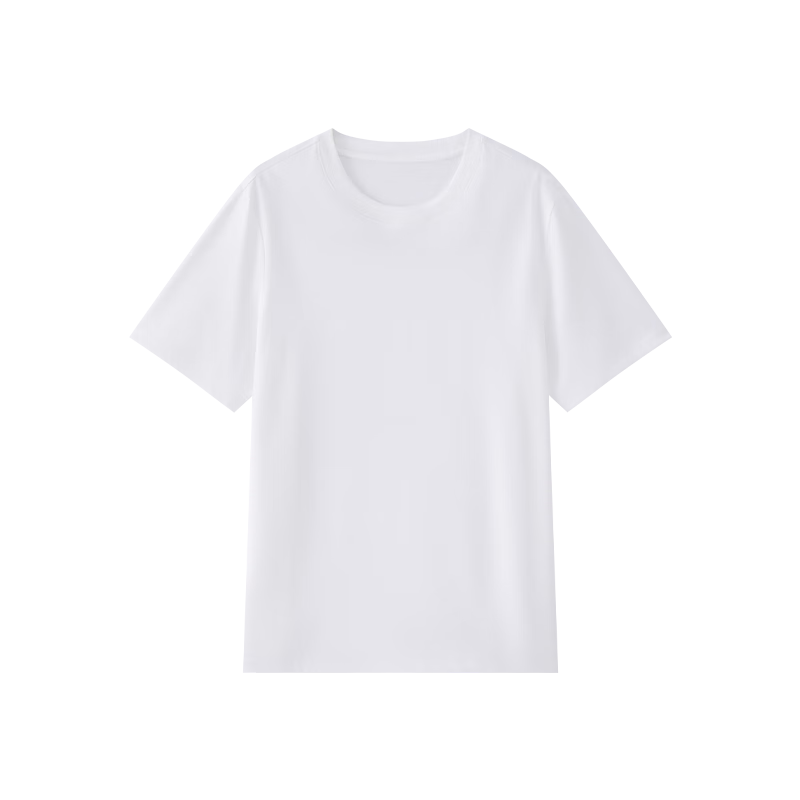 JD Original [Cool And Quick-Dry] Men's Sports Short Sleeve T-Shirt, Summer Cotton Running Fitness Outdoor Clothing, White, Size S