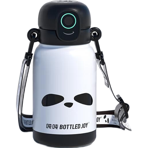 Dundun BOTTLED JOY Insulated Mug with Fingerprint Unlock, Wang Yibo's Same Style, Large Capacity Cup, Portable Student Water Bottle