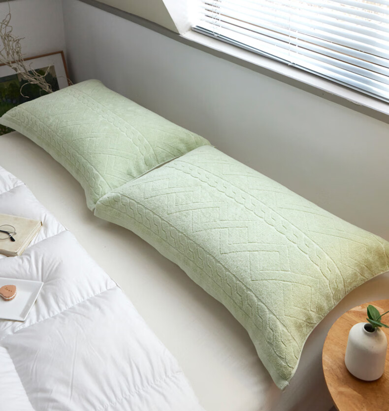 Hengyuanxiang 100% Pure Cotton Thickened Pillow Towel Blue 52*75cm (Pair) 10