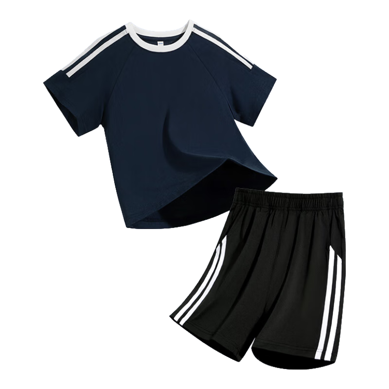 PEPCO Children's Outfit, 2026 Summer Style, for Older Kids, Children's Day Cool-Feeling Quick-Dry Performance Costume, Children's Sportswear Two-Piece Set, Summer