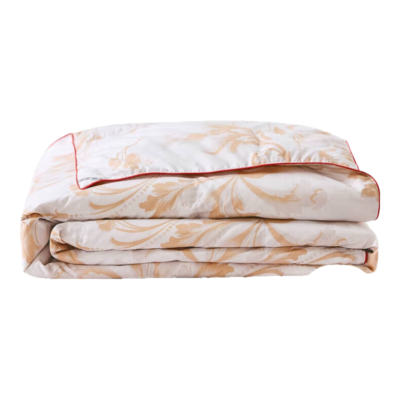 LOVO Luolai Class A 95% Kunlun White Goose down Duvet, Summer Quilt, 200g Filling, 200*230cm, Floral Patter