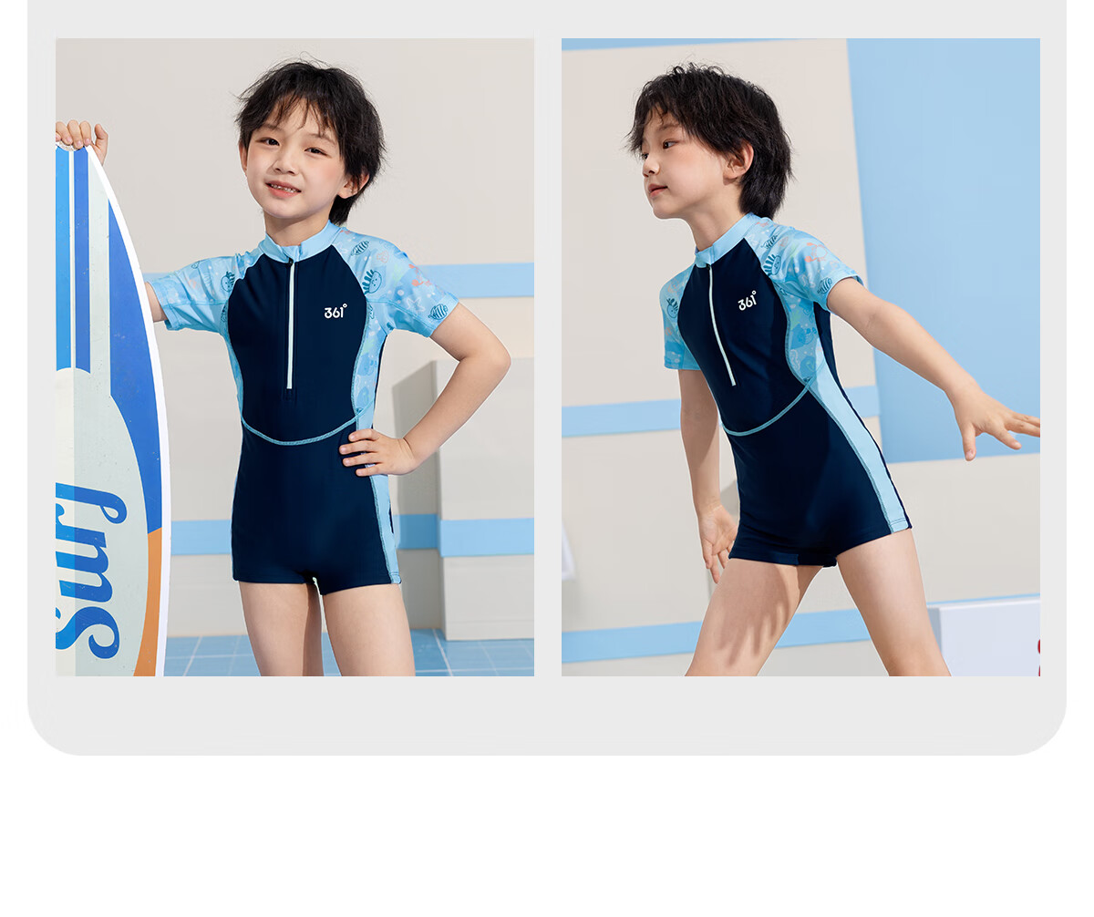 361° Children's Swimsuit One-Piece Square Leg for Girls, Professional Training Swimwear for Toddlers And Older Kids 21