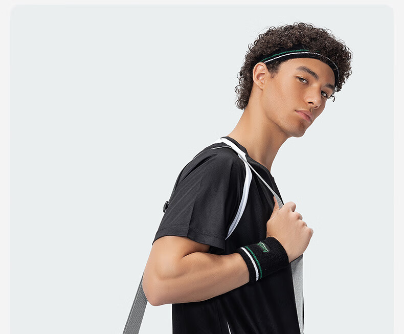 KAWASAKI Badminton Bag Pain Bag Series Large Capacity Multifunctional Compartment Sports Handbag Shoulder Bag C8147 Black 9