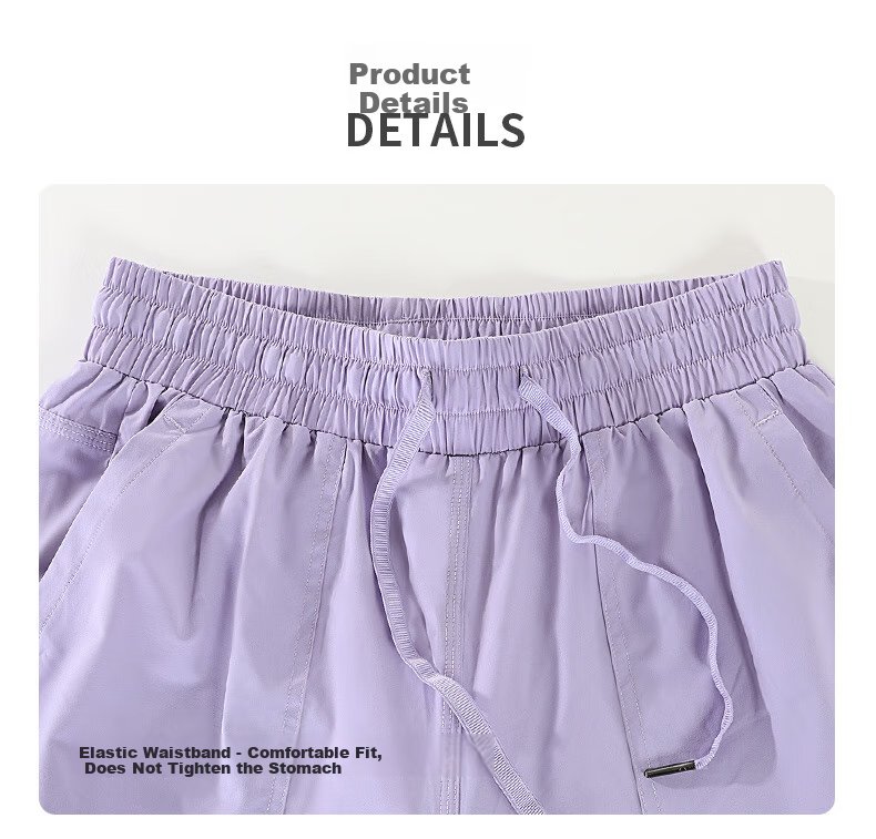 CAMEL Women's Paratrooper Cargo Pants, High-Waist, Spring/summer 2025 New Style, Loose Straight-Leg Pants, Breathable Sun Protection Casual Pants, XXL 6