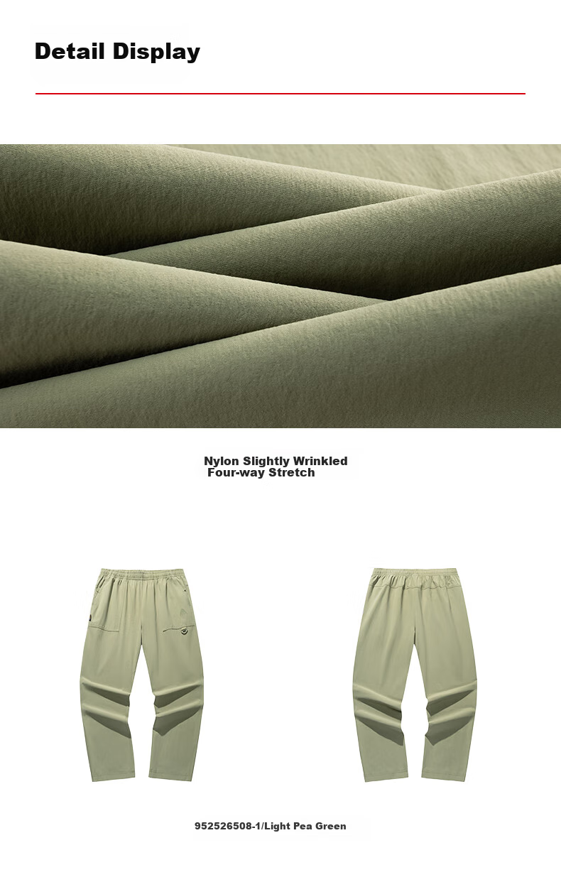 Anta Mountain Shell Pants | Earth Shell 3.0 Water-Repellent Warm Fleece Men's Woven Durable Outdoor Sports Pants 10