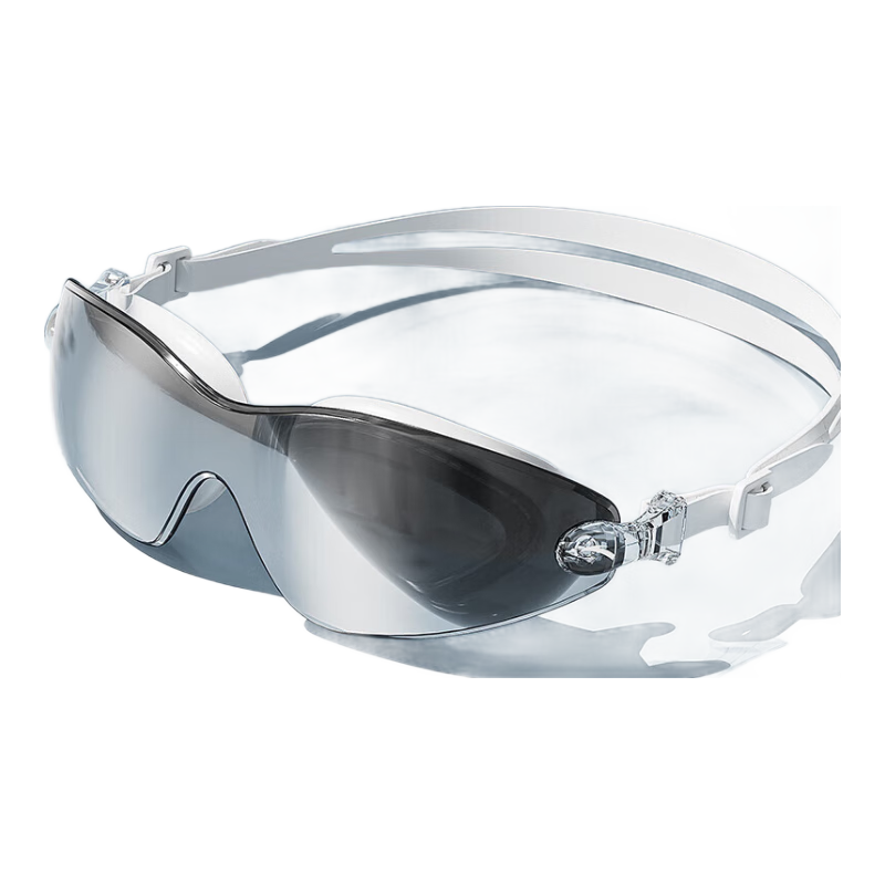 ANTA Water Lens Swimming Goggles, High-Definition Anti-Fog Waterproof, Women's Myopia Prescription Coated, Men's Swimming Glasses, White, -3.00 Diopters