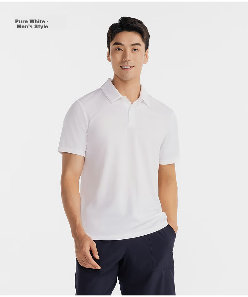 DECATHLON Sports T-Shirt, Quick-Drying Tennis Polo Shirt, Collared Short Sleeve, Loose-Fitting Breathable Tennis Wear for Men - 702389 8