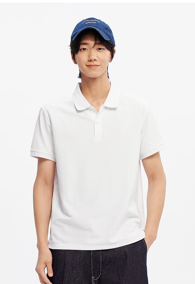 Semir POLO Shirt for Men, Summer Moisture-Wicking Quick-Dry Simple Solid Color Short-Sleeve T-Shirt, Slim-Fit Top 101325115105 15