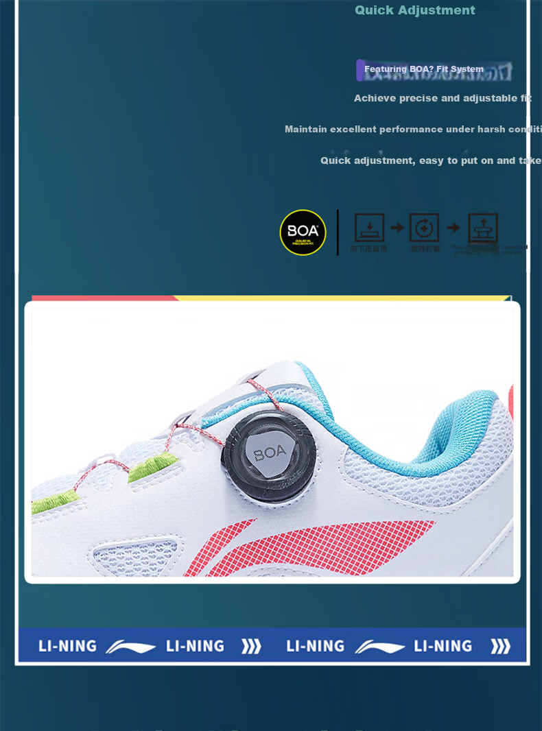 Li-Ning Table Tennis And Badminton Shoes, MAGE ESS Series Professional Sports Shoes, Unisex Ball Star Training Shoes, Size 37 4