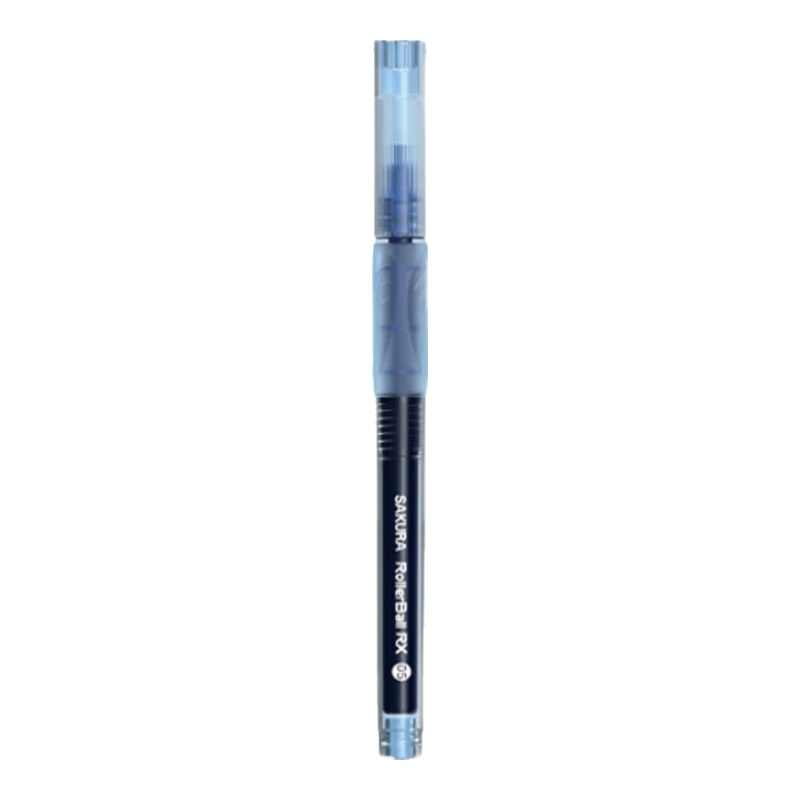 SAKURA Rollerball Pen, 0.5mm Needle Tip, Signature Pen for Students' Exams And Office Use, Direct Liquid Ink, Blue Color