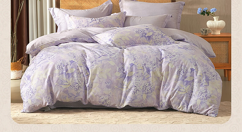 Bellece Mercury Home Textile 3-Piece Set 100% Cotton Duvet Cover Single 1.2m Bed Student Dormitory Back to School Season 19