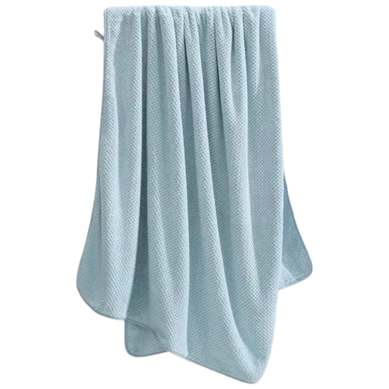 Grace 7A Antibacterial Bath Towel, Pineapple Pattern, Class A Absorbent, Soft And Skin-Friendly, for Adult Men And Women, Shower Wrap, Sports Towel, Smog Blue
