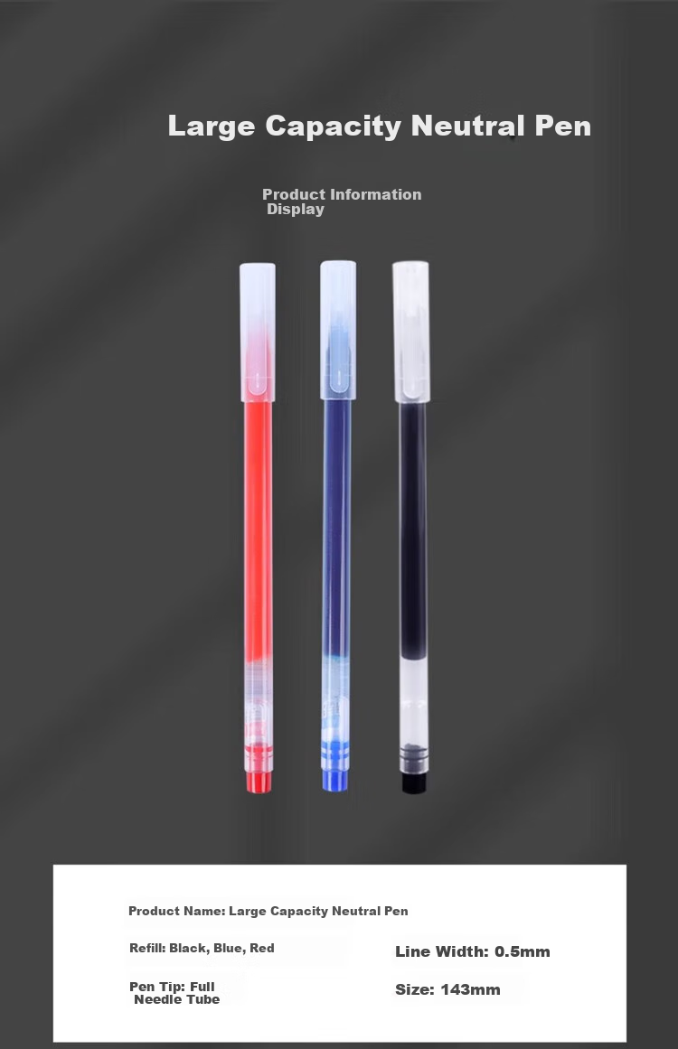 BEIFA Direct Liquid Rollerball Pen 0.5mm ST Tip Quick-Drying Gel Pen for Students' Exams And Practice, Business Office Signature Pen, Red 20 Pcs [Back-To Essential] 12