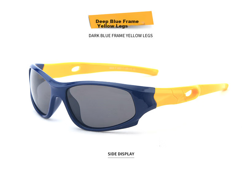 DRATRA Children's Polarized Sunglasses, Sunglasses for Boys And Girls, Baby Silicone Cycling Sun Protection Glasses, Outdoor Sports Eyewear 12