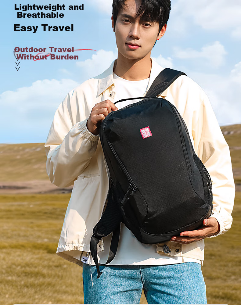 361° Men's Backpack, Commuter Business Backpack, Large Capacity, Lightweight, Waterproof, for Business Trips And Travel, Laptop Bag, Black 6