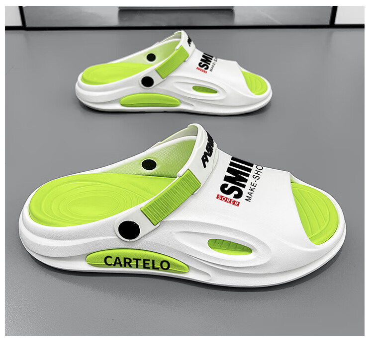 CARTELO Men's Sandals, Summer Breathable, Outdoor Wear, Comfortable Dual-Use Beach Slippers for Me 13