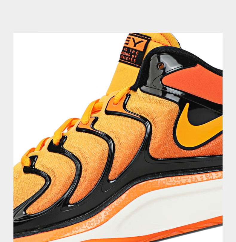 NIKE Men's Basketball Shoes KD17 EP Sneakers, FJ9488-800 Orange Yellow, Size 41 3
