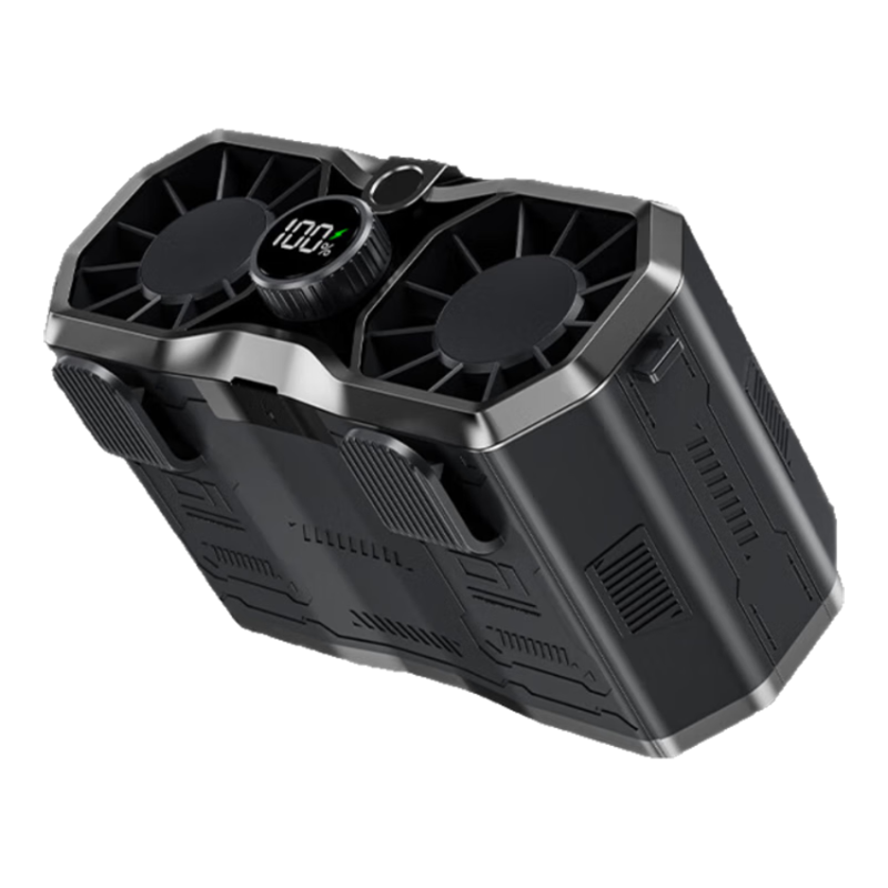 KOVOL [Upgraded Large Capacity + Dual Drives] Waist-Mounted Fan, Outdoor Construction Site Cooling Device, Bed Electric Fan, USB Waist Backpack Portable Neck-Hanging Long Battery Life High-Capacity