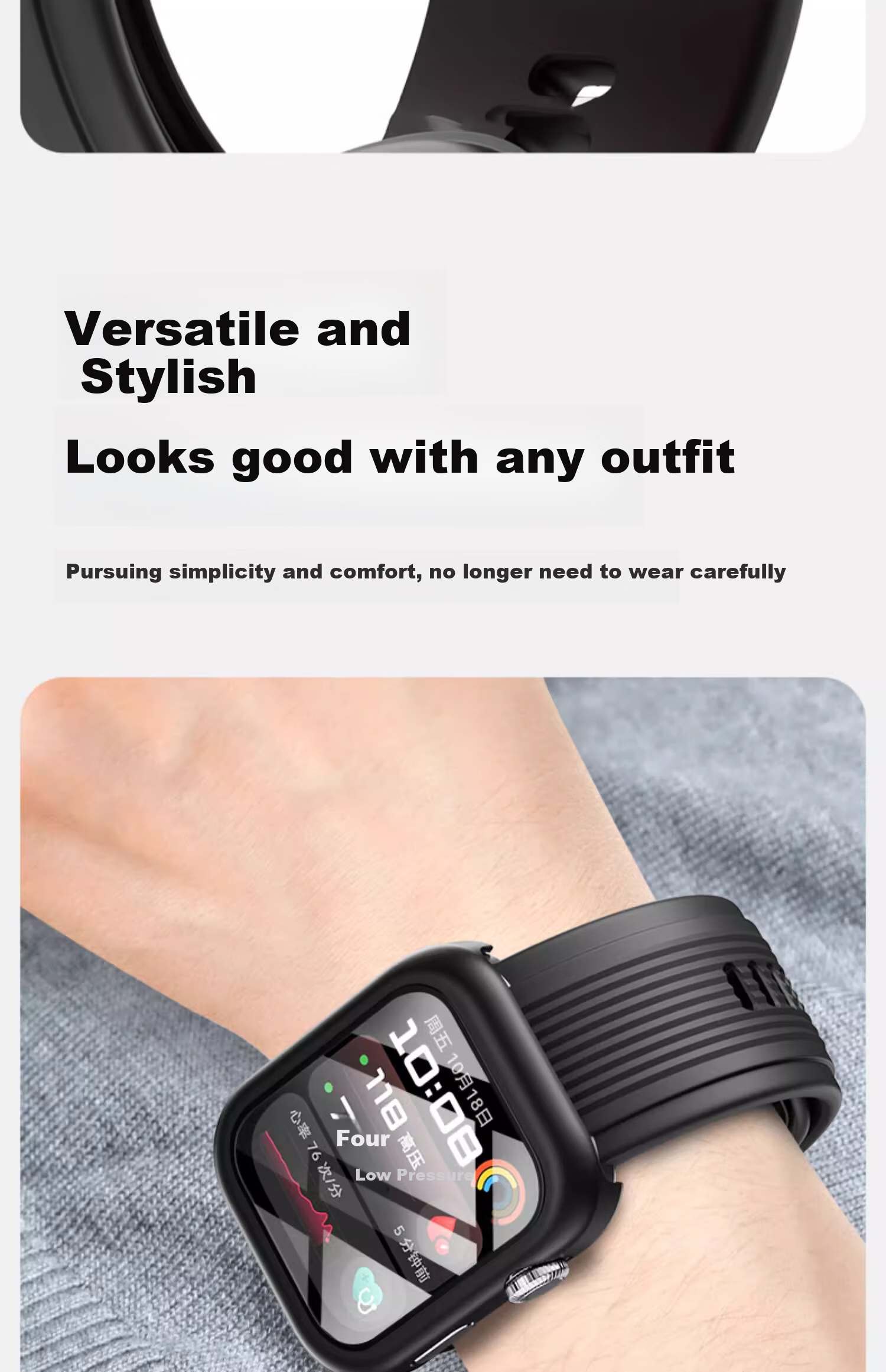 Iboann Compatible with Huawei WATCH D2 Case And Screen Protector, Watch D2 Protective Case + Protective Film, Original Phone-Specific Protective Cover, Tempered Glass Film Replacement Accessories 12