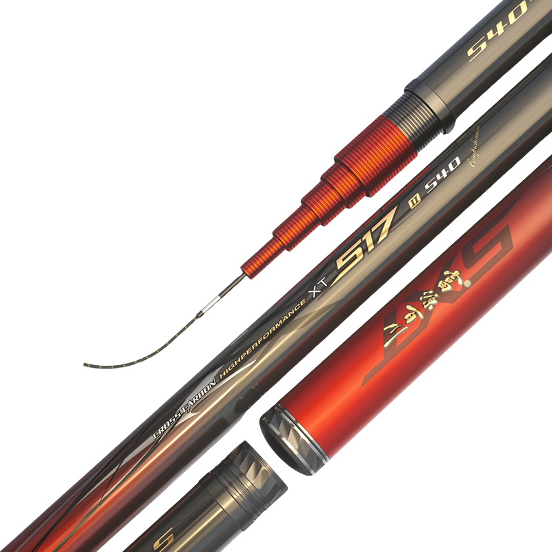 Fuyuanbaichuan 517 Second Generation Fishing Rod, All-Purpose Rod, Ultra-Light And Hard, 5H28 Action, Fishing Rod for Hand Fishing And Platform Fishing, Carp Rod, Crucian Carp Rod, 7.2m