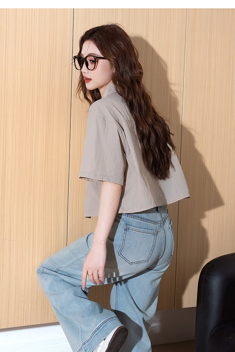 TonLion 2025 Spring Women's Casual Workwear-Style Short-Sleeve Shirt 9