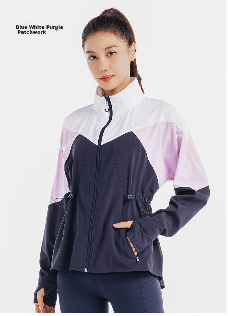 DECATHLON Quick-Dry Jacket, Windproof Running Top, Lightweight Fitness Wear, Outdoor Sports Cycling Jacket-5205101 9