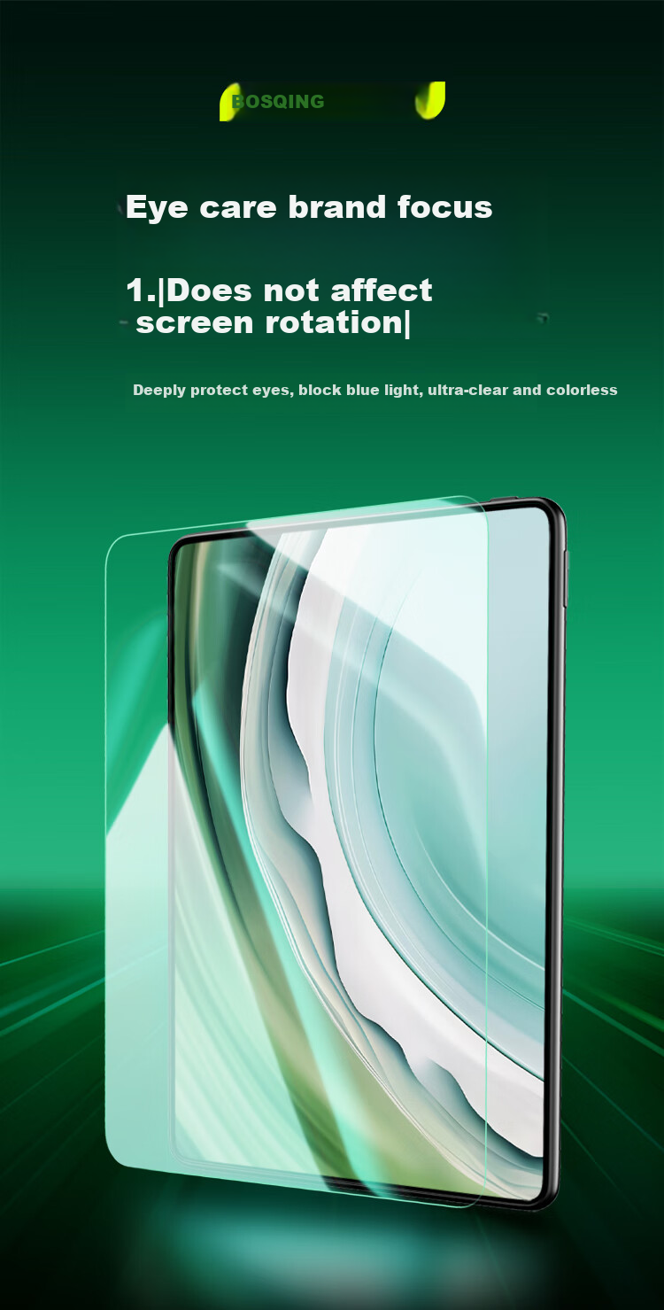 BOSQING Screen Protector for Xueersi T4/T4Pro Learning Tablet, Tempered Glass Film for 13.2-Inch Large Screen, 2025 Model S4 Tablet Anti-Blue Light Eye Protection Film, T4 Turbo Screen Protective Film 1