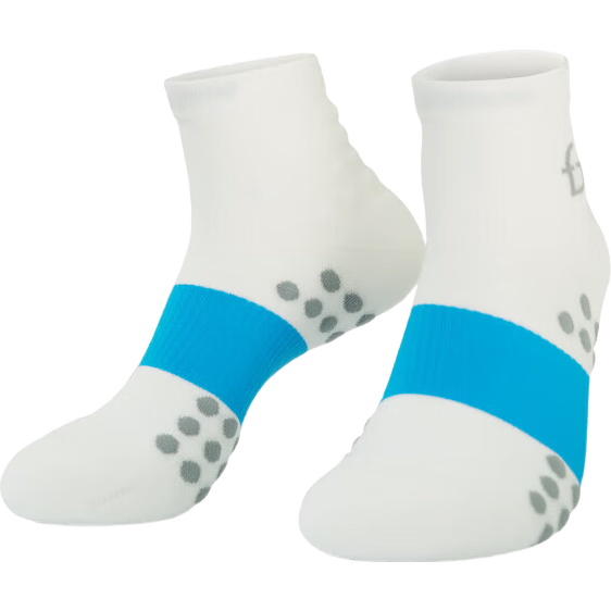 Feibit Sports Short Socks 4.0 - Compression Fitness Quick-Dry Odor-Resistant Sweat-Absorbing Marathon Socks, Quicksand Gray, Size S