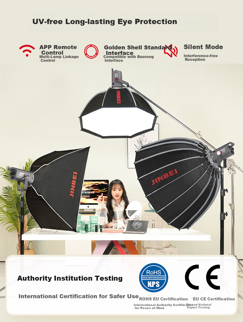JINBEI JL-220W Single Light Standard Configuration, White Light Fill Light 3