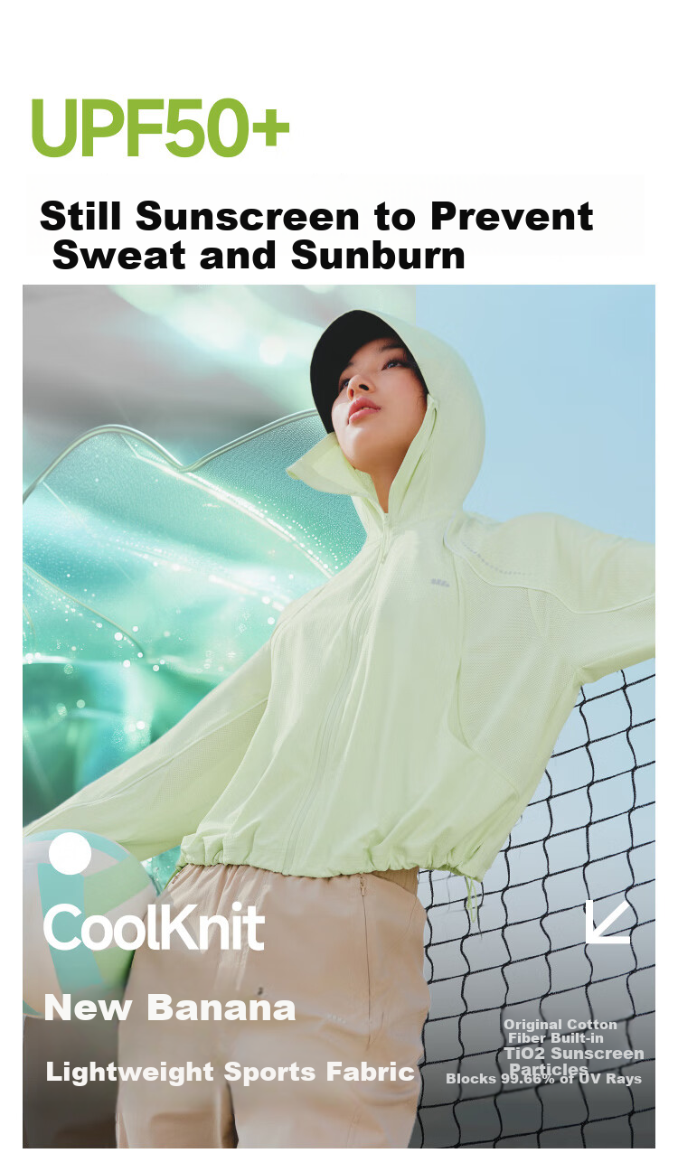 Beneunder Women's Sun Protection Clothing, Summer Ultra-Light Cool-Feeling Sun Protection Garment, Outdoor Sports Loose Jacket DS835 6