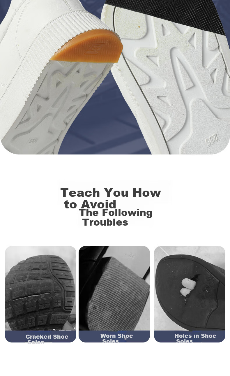 FOOTOPPO Heel Repair Patch, Shoe Sticker, Anti-Slip Sole, Sports Anti-Friction Patch, High Heel Shoe Heel Wear-Resistant Sound-Absorbing Repair Tool 2