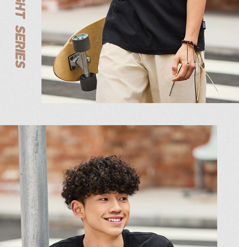 PEAK Men's Summer Short Sleeve Pure Cotton Casual Loose Breathable Outdoor Xinjiang Cotton Sports Base T-Shirt DF652430 51