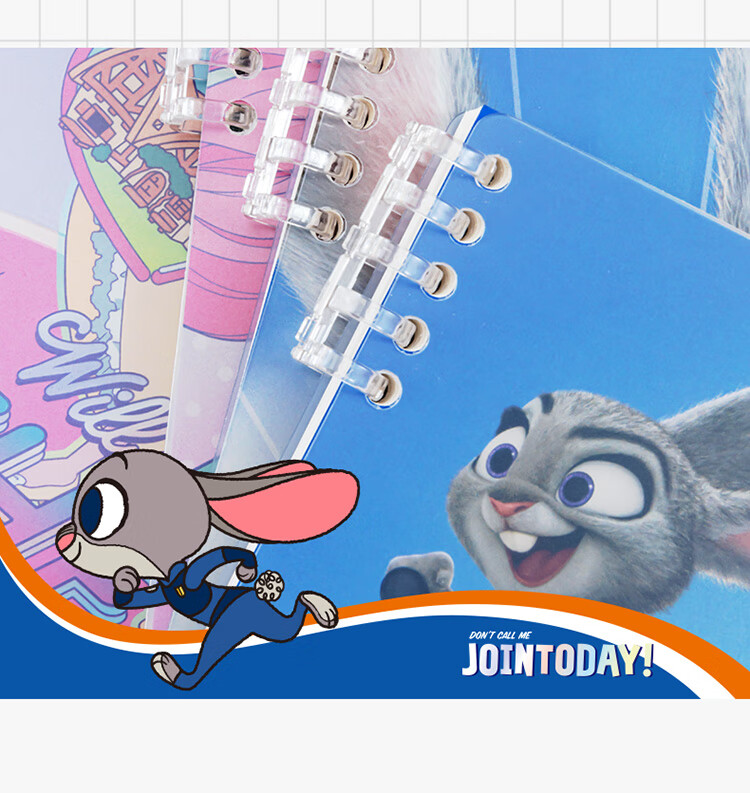Disney Loose-Leaf Notebook with Removable Spiral Binding, 60 Sheets, High-Quality Waterproof Journal for Students, Girls' Planner And Homework Book 9