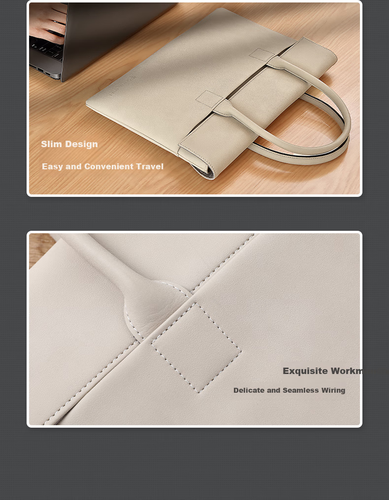 BRINCH Laptop Bag for Women, 15.6-Inch Handheld Commuter Business Laptop Bag Compatible with Apple And Huawei Notebooks 6