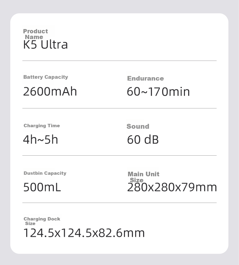 OKP K5 Ultra [Upgraded Version of K5pro] Robot Vacuum Cleaner, All-In Sweeping And Mopping, TOF Laser Navigation, Intelligent Home Path Planning, Compact Body with Automatic Suctio 15