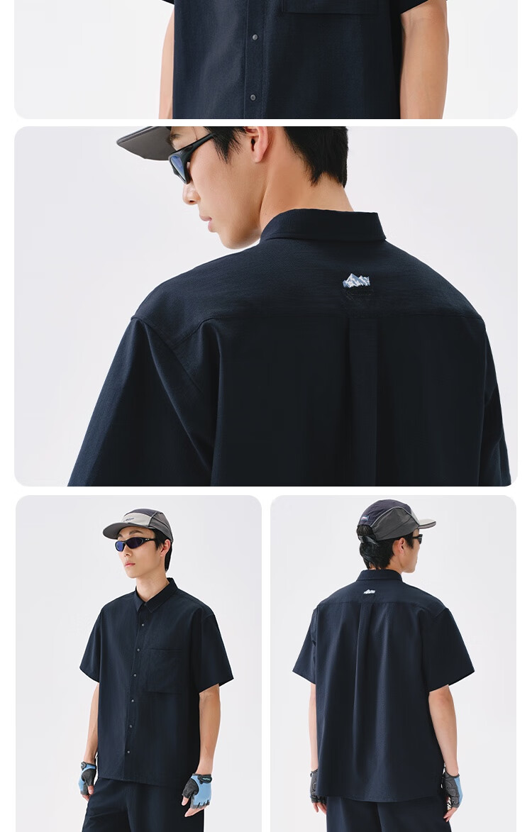 JD Original Summer Loose Shirt Functional Air Hole Outdoor Shirt Quick-Dry Breathable Top, Khaki Color, Size S 1
