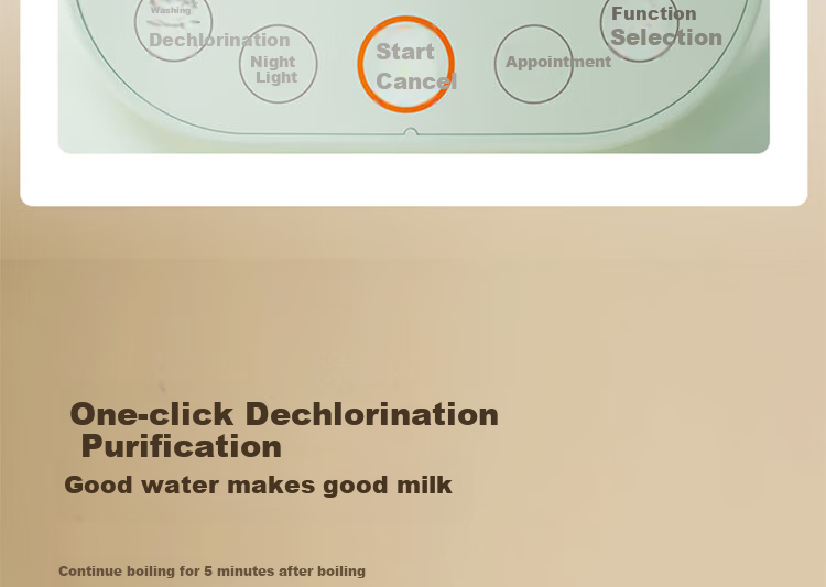 Joyoung Household Multi-Functional Health Pot, 316 Stainless Steel Constant Temperature Kettle, Milk Maker, Baby Formula Mixer, Water Boiler, Milk Temperature Regulator MY-Q576 21