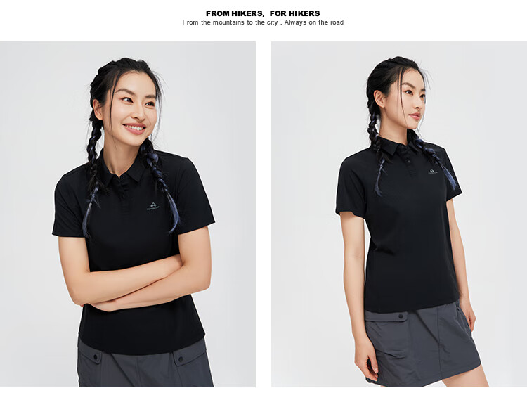 Toread Women's Quick-Dry Polo Shirt Outdoor Sports Breathable Short Sleeve T-Shirt Sorona Solid Color Casual Top White 2XL 17