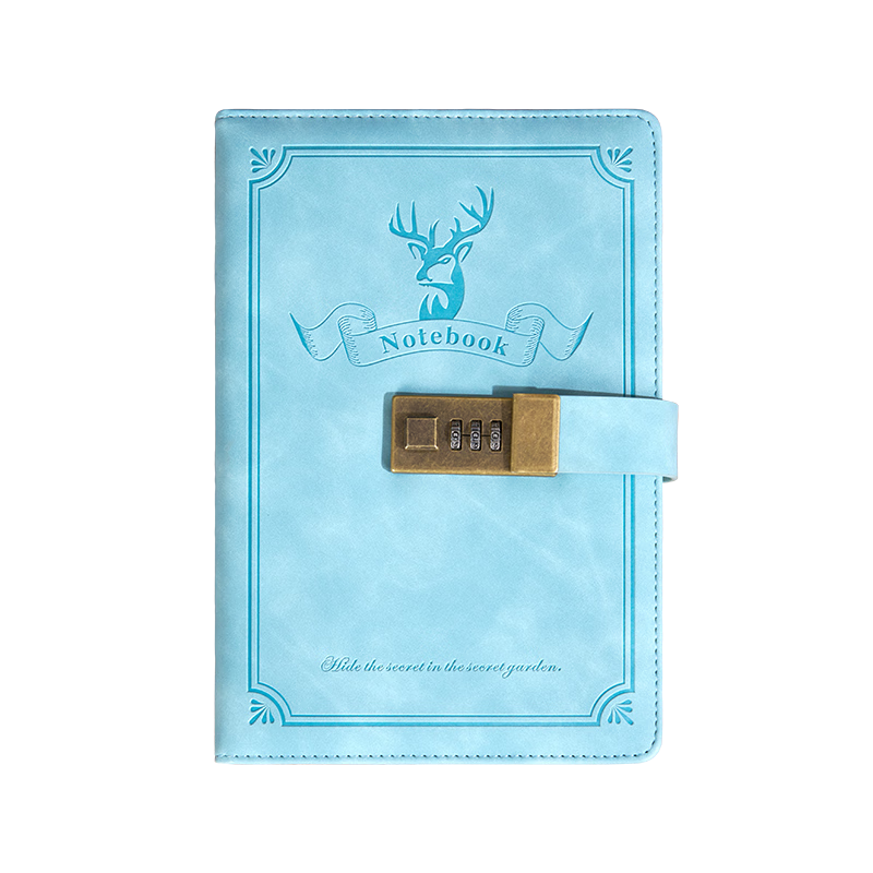 Weimei Password Lock Notebook A5 Password Diary Lockable Portable 25K High-Quality Thick 100-Page Journal Customizable Logo