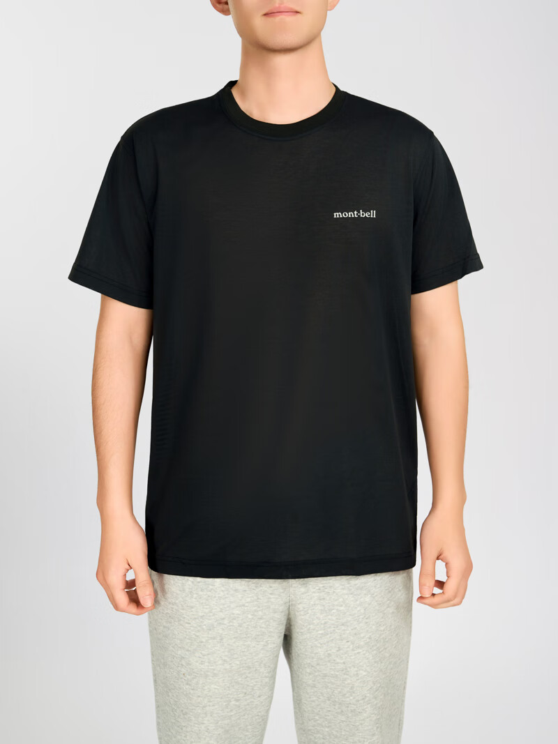 Mont-bell Quick-Dry Men's Breathable Sun-Protective Short Sleeve Outdoor T-Shirt Commuting Hiking Versatile Small Logo Tee 1114686 3