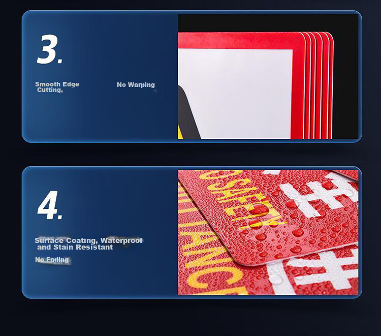 Yijuzhangning Safety Production Identification Stickers, Factory Safety Fire Prevention Slogan, 5 Pieces, 33*22.5cm Each 5