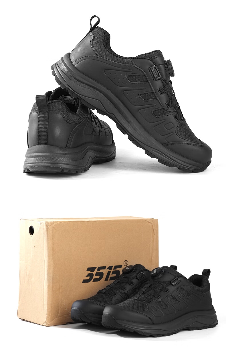 3515 Men's New Comfortable Breathable Non-Slip Wear-Resistant Mesh Outdoor Running Shoes Hiking Shoes, Black, Size 40 14