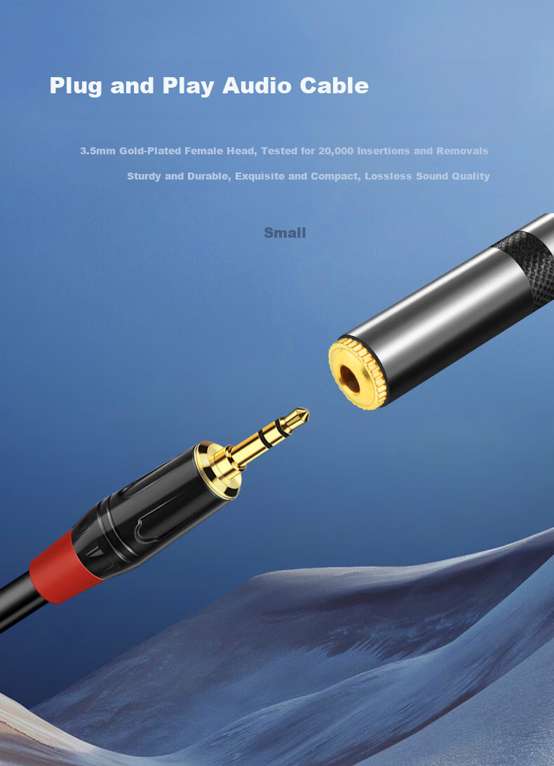 Beishanque 3.5 Female to XLR Female Audio Cable, Microphone Mixer Speaker Connection Cable, 3.5 Female to XLR Female, 0.3 Meters, BSQ-K967 6