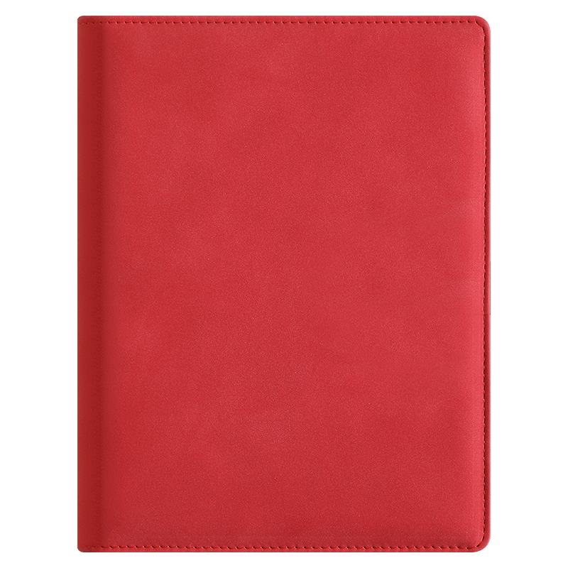 Faramon Loose-Leaf Notebook B5 Thick Journal Detachable Business Office Leather Cover Meeting Record Book Stylish Diary Customizable B5-Red