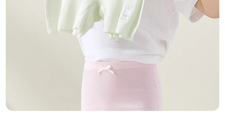 Niduoxiong Girls' Safety Shorts, Summer Thin Modal Underwear for Girls, Anti-Exposure Two-In Base Layer Pants 23